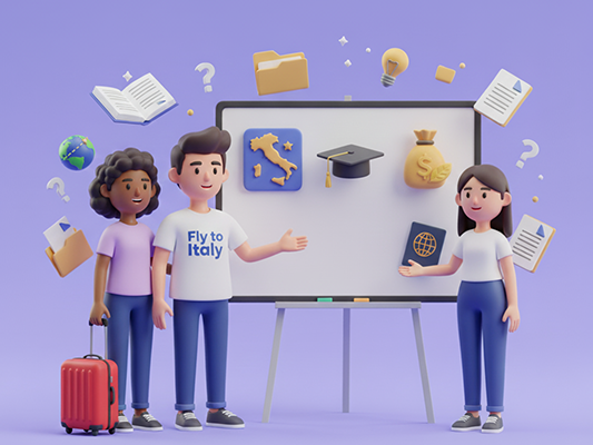 فلای تو ایتالی - مسیر تحصیل در ایتالیا